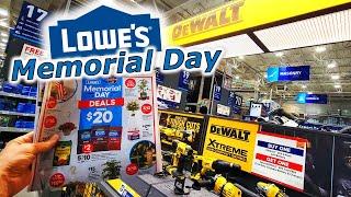 HUGE Lowes Memorial Day Sale Tools BOGOs DeWalt Ego Craftsman