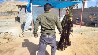 Nomadic Life The Operator’s Support to Help a Nomadic Woman Complete the Roof of Her House