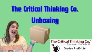 Unbox a HUGE package from The Critical Thinking Company with me