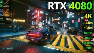 RTX 4080  Cyberpunk 2077 - DLSS 3 FG RT tested