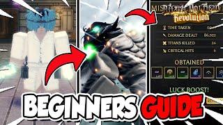 AOT Revolution Best Beginners Guide Level Up FastRank UpTitan ShiftingEtc