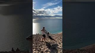 Truck driver vs sleeping bear dunes Pt 3 #truckdriver #carhauler #shorts