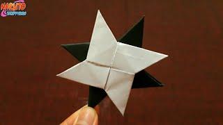 DIY - How To Make a Double Shuriken  Paper Shuriken  Origami Ninja Star