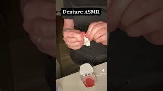 Denture ASMR sounds care process #asmr #asmrsounds #subscribe #youtubeshorts #tiktok #reels