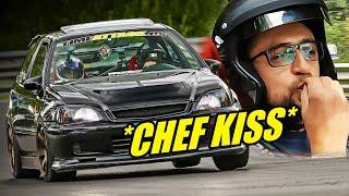 INSANE K20 Honda EK4 Rev Limiter Party VTEC Nürburgring