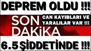 Sondakika KÖTÜ Haber ÇOK ŞİDDETLİ Korkutan DEPREM SON DAKİKA Açıklaması #sondakika