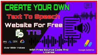 Make Your Own #AI based #TEXT_TO_SPEECH Website For Free and Earn 100$ Daily