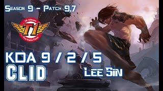 SKT T1 Clid LEE SIN vs KINDRED Jungle - Patch 9.7 KR Ranked