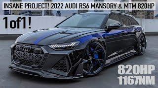 INSANE 1of1 2022 AUDI RS6 MANSORY & MTM FUSION PROJECT - 820HP1167NM2.9 SECONDS - 1 OF A KIND 4K