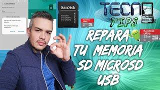 ARREGLAR MEMORIA DAÑADA  SD  MICROSD  USB PENDRIVE 100% REPARAR MEMORIA DAÑADA RECUPERA TUS DATOS 