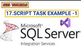 SSIS TUTORIALS FOR BEGINNERS17 SCRIPT TASK IN SSIS#ssis #msbi