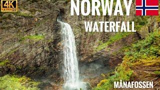 Norway Waterfall Månafossen