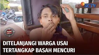 Tertangkap Basah Mencuri Pemuda Ditelanjangi Warga  Buser