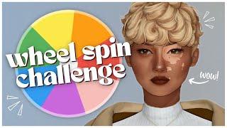 spinning a wheel to create my sim + cc links  a sims 4 create a sim challenge