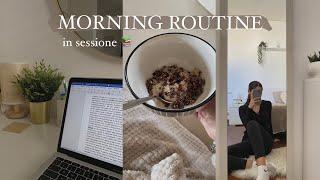 La mia MORNING ROUTINE *in sessione* ⏰