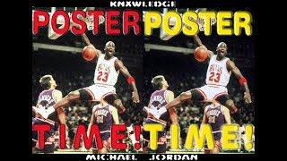 MICHAEL JORDAN POSTER TIME RARE DUNK HIGHLIGHTS