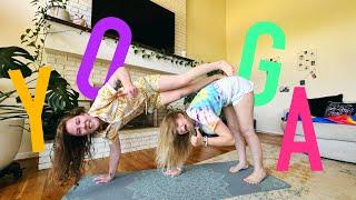 Trying The HARDEST Yoga POSITIONS Couples Edition Pt. 2 - Yoga Challenge - Hailee And Kendra