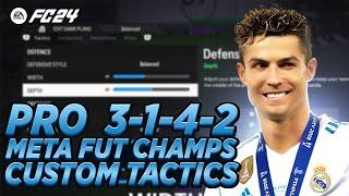 PRO 3-1-4-2 META FUT CHAMPS CUSTOM TACTICS + INSTRUCTIONS FC 24