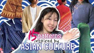 15 mostly knitting patterns inspired by Asian culture  