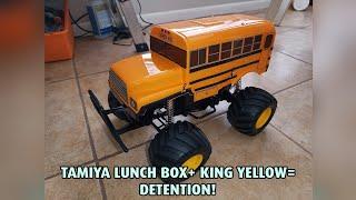 Tamiya Detention CW-01 Lunch Box chassis with shortened King Yellow body