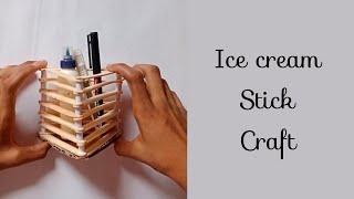Ice Cream Stick CraftDiy Pen Holder #shorts #craft