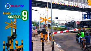 Perlintasan kereta api  KRL Kapten Muslihat Bogor 2024