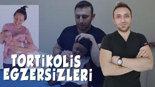 Sol Tortikolisli Bebek Esnemeler  Bebekler için Tortikolis Ev Egzersizleri