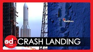 Chinese Rocket CRASHES in Indian Ocean After Uncontrolled Re-Entry