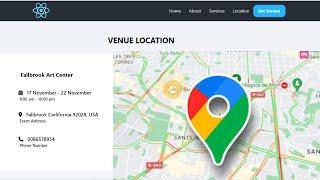 How to Add or Embed a Google Map Location in React JS  A Beginners Guide