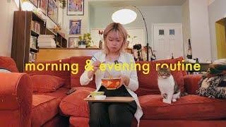 my realistic morning & evening routine living alone post-grad edition