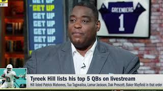 GET UP  Tyreek Hill names his top 5 quarterbacks in the NFL right now  07-12-24