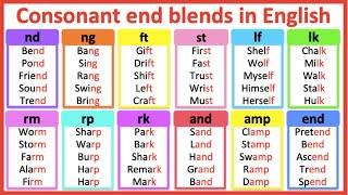 Consonant end blends in English   Improve your pronunciation  Learn with examples