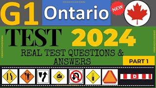 G1 Driving Test - All 2024 Exam Questions  Ontario G1 Practice Test 2024  G1 test Ontario 2024