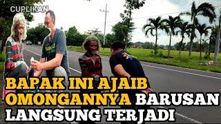 OMONGANNYA BAPAK PEJALAN KAKI INI SEPERTI WALI ALLAH SWT.....?