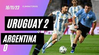 URUGUAY LE CORTÓ EL INVICTO A ARGENTINA️ Argentina VS Uruguay 0 2 RESUMEN