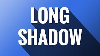 Photoshop Tutorial - Simple Long Shadow Effect on Text