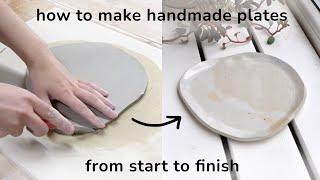 Easy Handmade Plate Tutorial  How to make plates at home