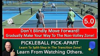 Pickleball Strategy How To Effectively Move Forward To The Non-Volley Zone Learn By Watching1