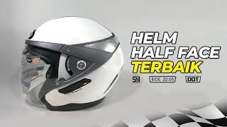 5 Rekomendasi HELM HALF FACE TERBAIK MURAH Berkualitas GANTENG MAKSIMAL