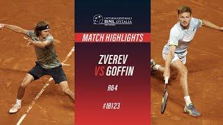 Zverev vs Goffin R64 Match Highlights  #IBI23