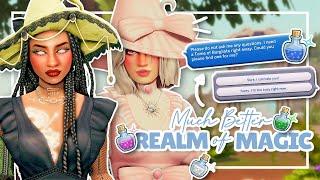 These Mods Make Realm Of Magic Actually GOOD   +Links  The Sims 4 Mods Showcase