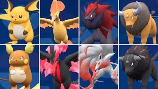 Pokémon Scarlet & Violet - All Alola Galar Hisui & Paldea Forms Comparison