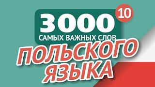   ПОЛЬСКИЕ СЛОВА – ЧАСТЬ #10 - 3000 самых важных слов 