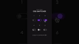 CSS Switches ⁣ #webdevelopment