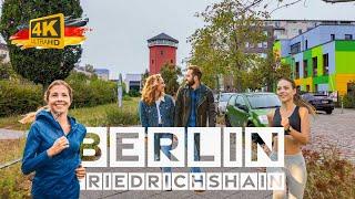 4K Walking Tour in Berlin Friedrichshain zum Wohnquartier auf dem alten Schlachthof