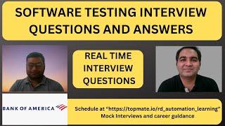 Software Testing Interview Questions and Answers  RD Automation Learning