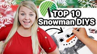 *TOP 10* Dollar Tree Snowman Christmas DIYS  Winter Dollar Tree DIYS 2023  Krafts by Katelyn