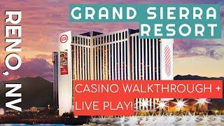 Grand Sierra Resort Reno Nevada - Casino Walkthrough Analysis + Live Play