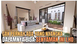 Rumah Tropis Semi terbuka 7x15 Layoutnya Inspiratif Banyak kejutannya di rumah ini