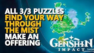 Find Your Way through the mist and make an offering at the perches Genshin Impact All 33 Puzzles